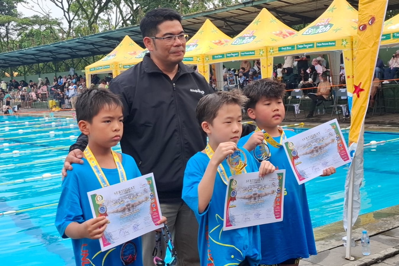 KEJUARAAN RENANG FUN SWIMMING GRAND PRIX PIALA DANBRIGIF 15 KUJANG II KOTA CIMAHI TAHUN 2026 BERLANGSUNG MERIAH